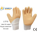 Jersey Liner Latex 3/4 beschichtete Knit Handgelenksicherheit Arbeitshandschuh (L1713)